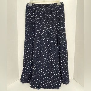 Set of two Robbie Bee vintage pleated navy and black skirts size large